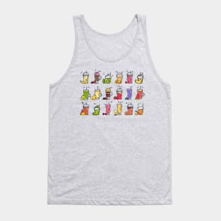 Smoothie Hand Drawn Fruits Tank Top